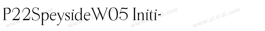P22SpeysideW05 Initi字体转换